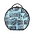 Augenstern Travel Makeup Bag Cosmetic Bag Hawaiian-hibiscus-blue-floral Girl Portable Organizer Makeup Train Case Women Toiletry Bag