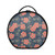 Augenstern Travel Makeup Bag Cosmetic Bag Hibiscus-flroal-striped-navy-plaid Girl Portable Organizer Makeup Train Case Women Toiletry Bag