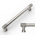 Amerdeco 10 Pack Brushed Satin Nickel Knurled Cabinet Pulls 6.3 Inch(160mm) Hole Center Kitchen Cabinet Handles Drawer Pulls Cabinet Hardware ZH0034