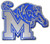 University of Memphis METAL Auto Emblem (with blue trim)