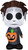 Gemmy Airblown Michael Myers w/Jack o Lantern, 5 ft Tall, Grey