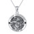 PROESS St Christopher Necklace Sterling Silver Christopher Pendant Archangel Saint Christopher Medal Protect Us Jewelry Gifts for Women Men