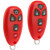 Key Fob Keyless Entry Remote fits Chevy Cobalt Malibu / Buick Allure Lacrosse / Pontiac G5 G6 Grand Prix Solstice / Saturn Aura Sky 2005 2006 2007 2008 2009 2010 2011 2012 (22733524 Red), Set of 2