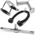 Yes4All Combo Double D Handle Cable Attachment, Tricep Rope/Tricep Pull Down Rope, Rotating Straight Bar, and V-Shaped Bar Handle
