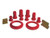 Prothane 6-215 Red Front Control Arm Bushing Kit