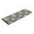 Lunarable Oriental Bench Pad, Monochrome Floral Elements with Blooming Pattern Chinese Civilization Aspects, Standard Size HR Foam Cushion with Decorative Fabric Cover, 45" x 15" x 2", Blue Grey Beige