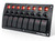 THALASSA 8 Gang Marine Boat Rocker Switch Panel Waterproof with Circuit Breaker, 12V ON-Off Toggle Switchs Panel with Red LED Indicator for RV Car Truck Vehicles Yacht