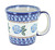Blue Rose Polish Pottery Roses are Blue Coffee Mug