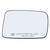 Passenger Right Side Mirror Glass Assembly With Plastic Back Plate Heated Compatible with 2006-2010 Jeep Commander