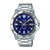 Casio MTP-VD01D-2EV Men's Enticer Stainless Steel Blue Dial Casual Analog Sporty Watch