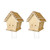 GAW Nature Wood Chalet Style Carpenter Bee Traps for Outdoors, 2 Pack Best Wooden Bee Trap for Outside
