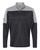 adidas Mens Lightweight Quarter-Zip Pullover, M, Black/Grey Three Melange