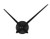 FORUSKY Silent Wall Clock Quartz Movement Kit DIY Wall Hanging Clock Hands Mechanism Repair Parts Tool - Black
