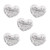 5PCS Paper Clips Plastic Paper Clamps Mini Clips File Holder Clips Small Binder Clips for Office Note Clip Stand