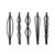 MJIYA 5 PC Geometric Metal Hair Clips Minimalist Dainty Hair Barrettes Metal Hair Accessories for Women Headwear Accessories