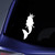 Queen Mermaid Sticker Decal Notebook Car Laptop 5.5" (White)
