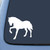 Bargain Max Decals Horse Silhouette Sticker Decal Notebook Car Laptop 5.5" (White)