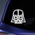 Bargain Max Decals Vader Helmet Sticker Decal Notebook Car Laptop 5.5" (White)