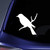 Bird Sitting On Branch Sticker Decal Notebook Car Laptop 5.5" (White)