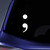 Bargain Max Decals Semicolon Sticker Decal Notebook Car Laptop 5.5" (White)