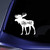 Bargain Max Decals Moose Stay Wild Silhouette Sticker Decal Notebook Car Laptop 5.5" (White)