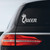 Queen Sticker Decal Notebook Car Window Laptop 6" x 4" (White)