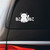 Neko Neko Cat Sticker Decal Notebook Car Laptop 5.5"x3" (White)