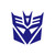 Decepticon Helmet Sticker Vinyl Decal Notebook Car Window Laptop 5" x 4.75" (Blue)