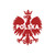 Polska Polish Poland Eagle Sticker Vinyl Decal Notebook Car Window Laptop 4"x 5" (Red)