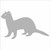 INDIGOS UG Car Sticker - Bumper - Decal - JDM - Die Cut - Ferret - Ferrett Weasel - Vinyl - Auto Tuning - Silver - 139mm x81mm