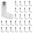 Unlorspy 50 Pcs PCB Board Mounting Feet White L Shape PCB Board Legs with Screws for Game Console Motherboard Replacement Parts