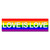 Love is Love Pride Flag Vinyl Sticker Auto Car Truck Wall Laptop | Sticker | 11" Wide