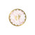 Creative Converting Marble Baby Shower Footprints Dessert Plates, 7", Pink, White and Gold