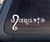 World Design Namaste Car Decal/Sticker - White
