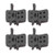 Bicycle Disc Break Pads, Semi Metal Bike Brake Pads Cycling Accessory for Sports Bike, Mountain Bike