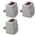 Single Port Power Adapter for Outlet with On/Off Switch to be Energy Saving - 3 Pack