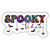 Spooky Vibes Funny Halloween Spooky Season Leopard Cute Sticker for Merchandise Accessories Decal Decor Gifts Idea for Adults Ladies Kids Teens