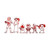 Star Family Sticker Vinyl Decal Notebook Car Window Laptop 8" x 3" (Red Holographic)
