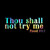 Thou Shall Not Try Me Decal Vinyl Sticker Auto Car Truck Wall Laptop | Holographic | 8" x 2"