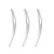 3pcs Dreadlock Tool Sisterlock Interlocking Tools Retighten Tool EasyLoc for Locs Hair Tool Maintaining Tightening Accessory (Silver)