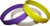 Pinnacle Sports Playa Bands, Purple/White/Yellow