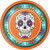 Creative Converting Day of The Dead Paper Plates, 9", Multi-color