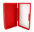 Heathrow Scientific Polypropylene Microscope Slide Box with Latch Lock, Holds 25 Slides, Red