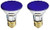 Bulbrite H50PAR20B50W 120V PAR20 Halogen Light, Blue - 2 Pack