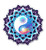Yin Yang Mandala - 3" Vinyl Sticker - for Car Laptop I-Pad Phone Helmet Hard Hat - Waterproof Decal