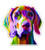 Weimaraner Pop Art Geometric - 3" Vinyl Sticker - for Car Laptop Water Bottle Phone - Waterproof Decal
