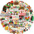 50pcs Kwanzaa Stickers Funny Cartoon Stickers for Kids Laptops,Cute Aesthetic Vinyl Waterproof Decals for Water Bottle Computer Journal Scrapbook Skateboard