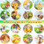 1000 Pcs Realistic Easter Theme Stickers for Kids Roll Cute Assorted Easter Bunny Eggs Sticker Perforated Bunny Stickers Easter Party Supplies