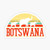 Botswana Sticker - Sticker Graphic - Auto, Wall, Laptop, Cell, Truck Sticker for Windows, Cars, Trucks