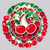 50Pcs Cherry Stickers for Teens Kids Boys Girls,Gift Stickers Pack for Laptop Skateboard Luggage Car Bike Cup Computer Water Bottle Decor,Cute Cartoon Cherry Bomb Vinyl Waterproof Sticker Decals